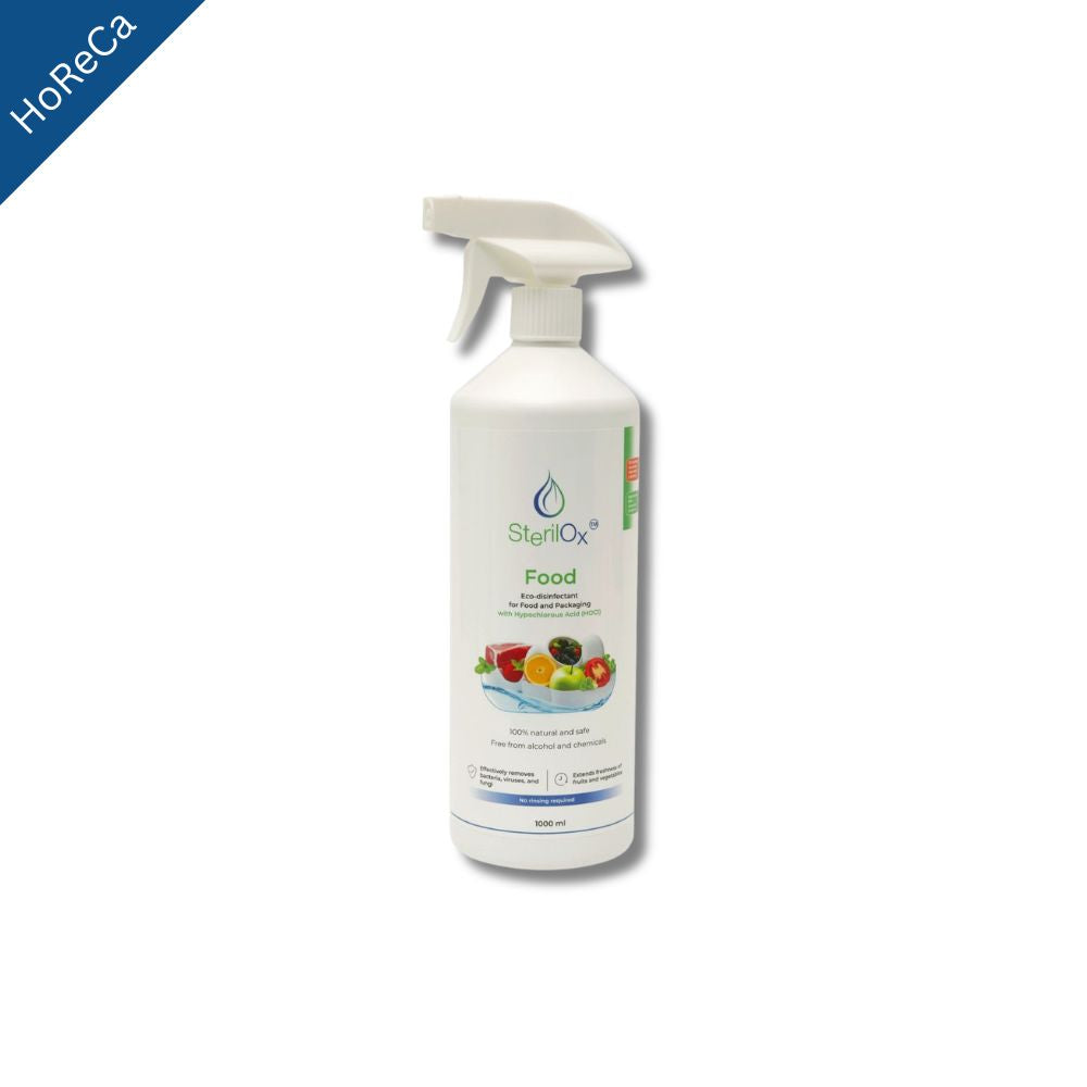 SterilOx Food 1 L — Spray de Higiene para Alimentos y Envases HOCl