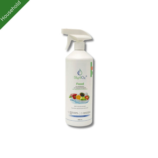 SterilOx Food 1 L — Spray de Higiene para Frutas, Verduras y Envases