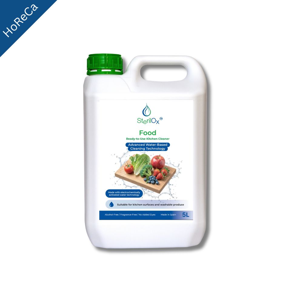 SterilOx Food 5 L — Limpiador de Cocina Listo para Usar HOCl