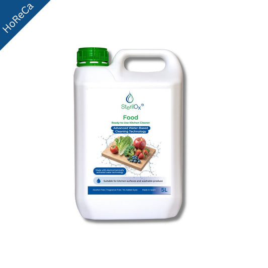 SterilOx Food 5 L — Limpiador de Cocina Listo para Usar HOCl