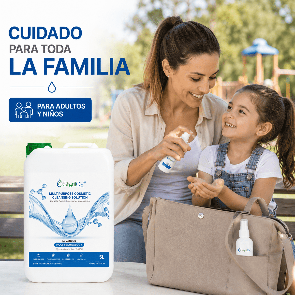 SterilOx 5 L — Solución Cosmética de Limpieza Multiusos HOCl (Recarga) - Sterilox