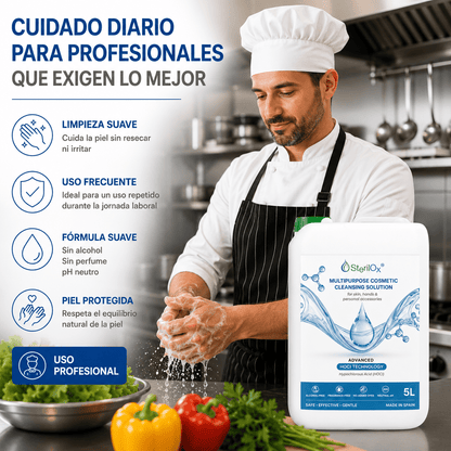 SterilOx 5 L — Solución Cosmética de Limpieza Multiusos HOCl (Recarga) - Sterilox