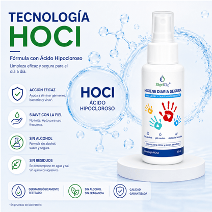 SterilOx 60 ml — Bruma Cosmética para Piel y Manos con HOCl - Sterilox