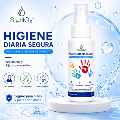 SterilOx 60 ml — Bruma Cosmética para Piel y Manos con HOCl - Sterilox