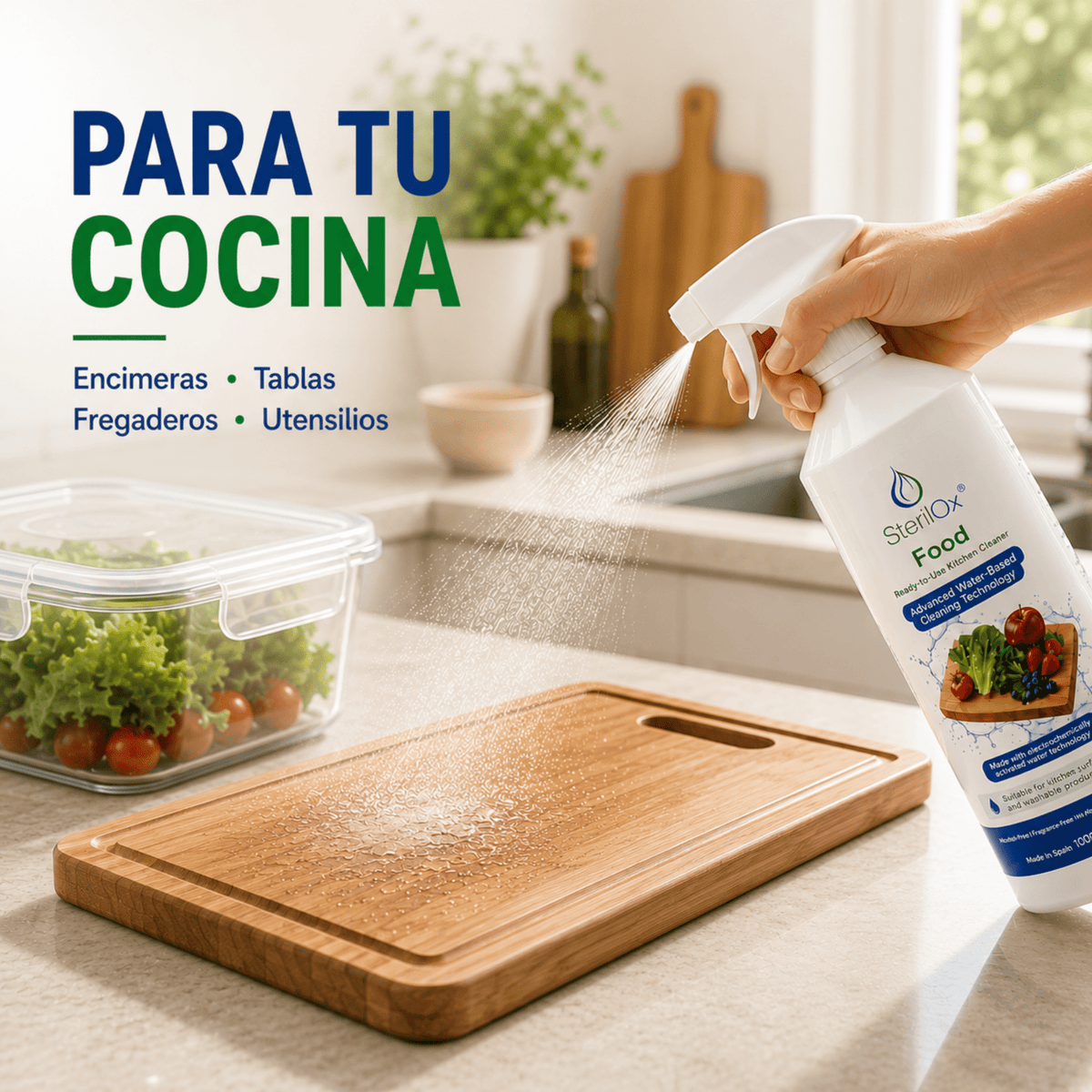SterilOx Food 1000 ml – Limpiador Alimentario Multiuso - Sterilox