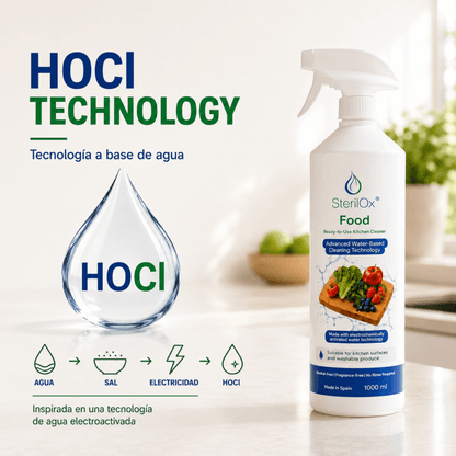 SterilOx Food 1000 ml – Limpiador Alimentario Multiuso - Sterilox