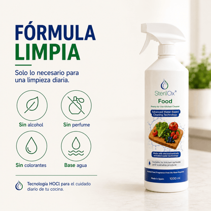 SterilOx Food 1000 ml – Limpiador Alimentario Multiuso - Sterilox