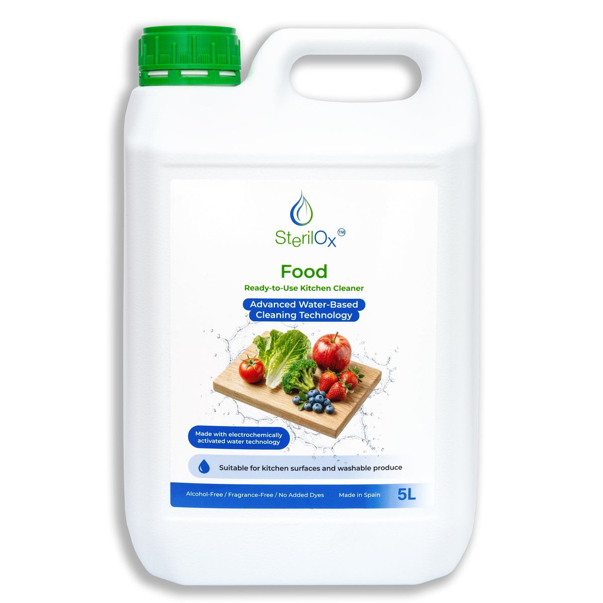 SterilOx Food 5 L — Limpiador de Cocina Listo para Usar HOCl - Sterilox