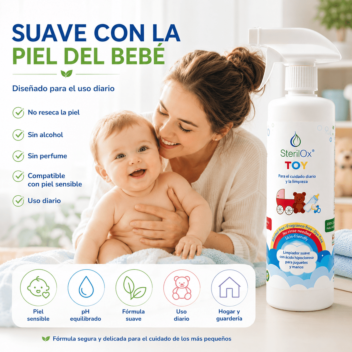SterilOx TOY — Limpiador Natural para Juguetes, Chupetes y Biberones - Sterilox