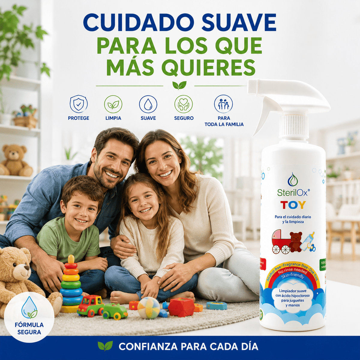 SterilOx TOY — Limpiador Natural para Juguetes, Chupetes y Biberones - Sterilox
