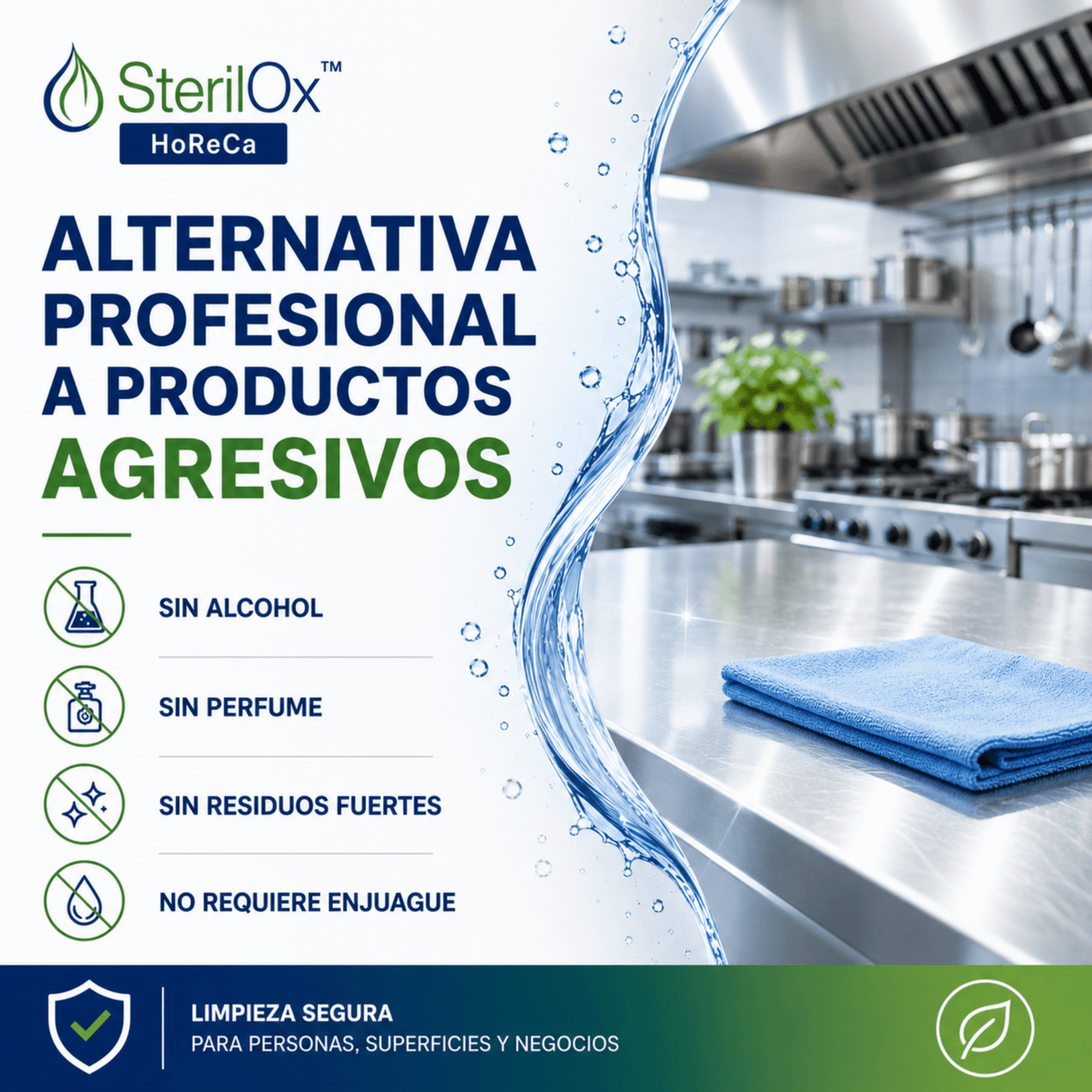 SterilOx Universal HoReCa 750 ml — Spray Limpiador Profesional HOCl - Sterilox