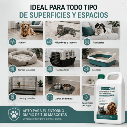 SterilOx ZOO 5 L — Eliminador de Olores para Mascotas Profesional - Sterilox