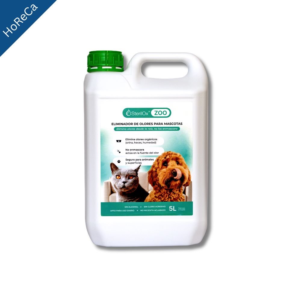SterilOx ZOO 5 L — Eliminador de Olores para Mascotas Profesional - Sterilox