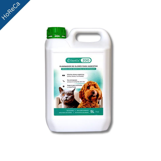 SterilOx ZOO 5 L — Eliminador de Olores para Mascotas Profesional - Sterilox
