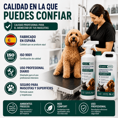SterilOx ZOO 5 L — Eliminador de Olores para Mascotas Profesional - Sterilox